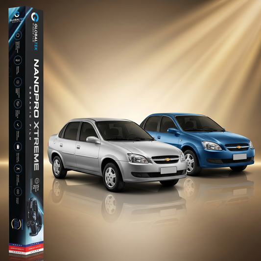 Insulfilm Nano Cerâmica Chevrolet Corsa Classic — Corte Computadorizado Sob Medida — Película Térmica Premium Nanopro Xtreme