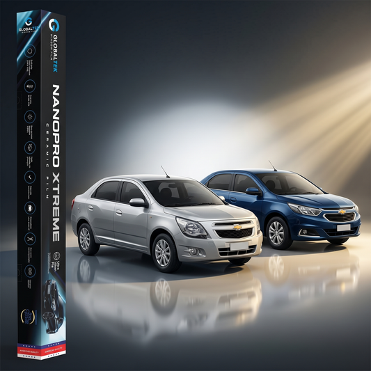 Insulfilm Nano Cerâmica Chevrolet Cobalt Sedan — Corte Computadorizado Sob Medida — Película Térmica Premium Nanopro Xtreme