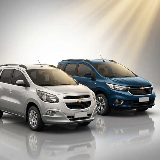 Película Nano Cerâmica Chevrolet Spin — carro com película aplicada nos vidros