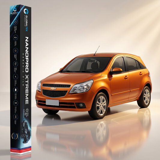 Insulfilm Nano Cerâmica Chevrolet Agile — Corte Computadorizado Sob Medida — Película Térmica Premium Nanopro Xtreme