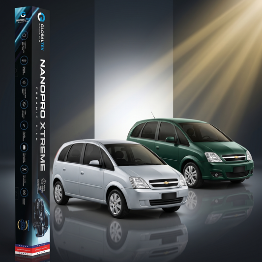 Insulfilm Nano Cerâmica Chevrolet Meriva — Corte Computadorizado Sob Medida — Película Térmica Premium Nanopro Xtreme