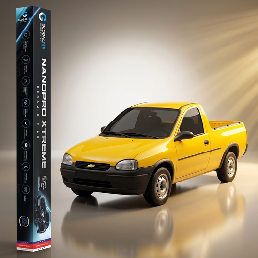 Insulfilm Nano Cerâmica Chevrolet Corsa Pickup — Corte Computadorizado Sob Medida — Película Térmica Premium Nanopro Xtreme
