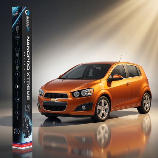 Insulfilm Nano Cerâmica Chevrolet Sonic Hatch — Corte Computadorizado Sob Medida — Película Térmica Premium Nanopro Xtreme