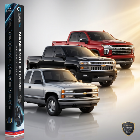 Insulfilm Nano Cerâmica Chevrolet Silverado — Corte Computadorizado Sob Medida — Película Térmica Premium Nanopro Xtreme
