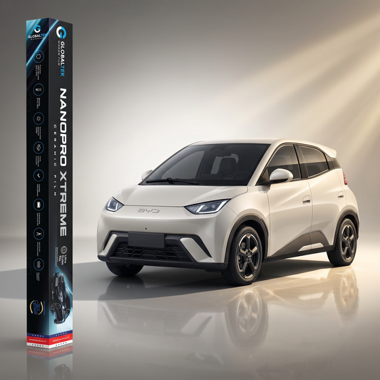 Insulfilm Nano Cerâmica BYD Dolphin Mini — Corte Computadorizado Sob Medida — Película Térmica Premium Nanopro Xtreme