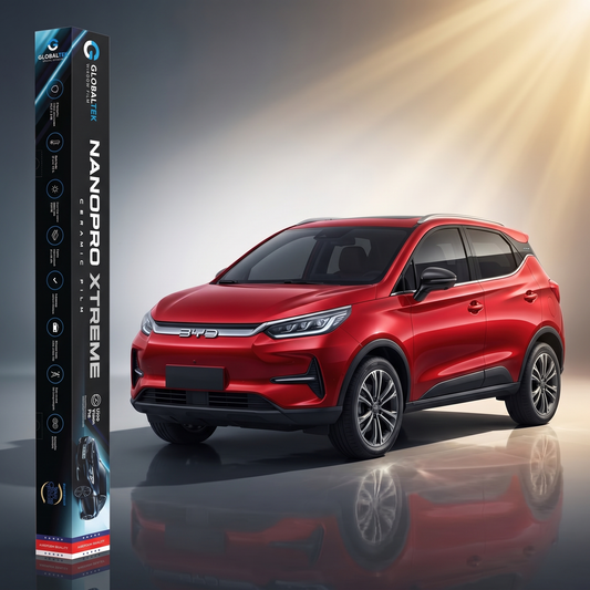 Insulfilm Nano Cerâmica BYD Yuan Pro — Corte Computadorizado Sob Medida — Película Térmica Premium Nanopro Xtreme