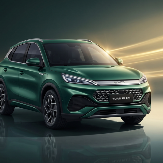 Película Nano Cerâmica BYD Yuan Plus — carro com película aplicada nos vidros