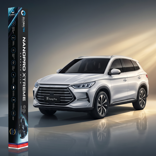 Insulfilm Nano Cerâmica BYD Song Pro — Corte Computadorizado Sob Medida — Película Térmica Premium Nanopro Xtreme