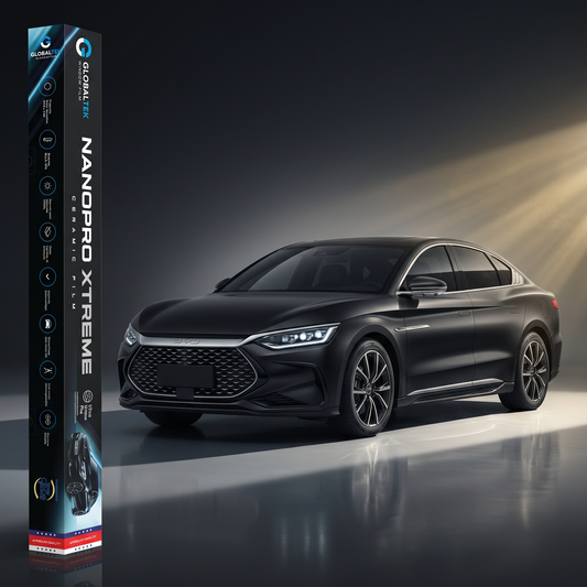 Insulfilm Nano Cerâmica BYD Han — Corte Computadorizado Sob Medida — Película Térmica Premium Nanopro Xtreme
