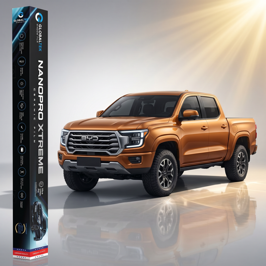 Insulfilm Nano Cerâmica BYD Shark — Corte Computadorizado Sob Medida — Película Térmica Premium Nanopro Xtreme