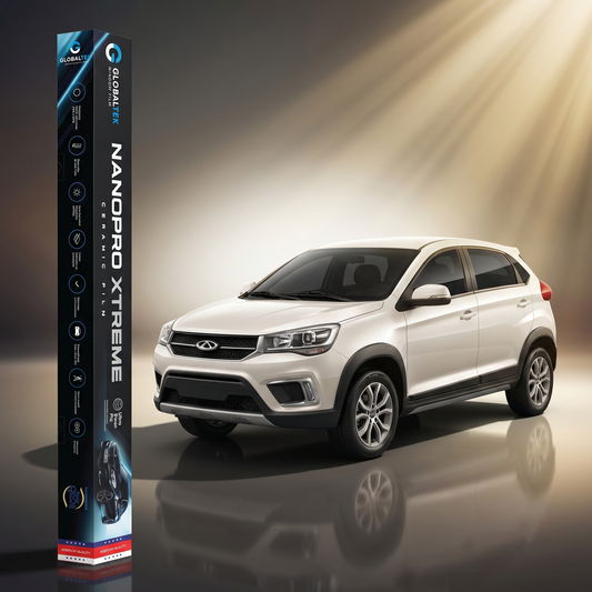 Insulfilm Nano Cerâmica Chery Tiggo 2 — Corte Computadorizado Sob Medida — Película Térmica Premium Nanopro Xtreme