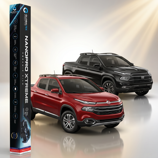 Insulfilm Nano Cerâmica Fiat Toro — Corte Computadorizado Sob Medida — Película Térmica Premium Nanopro Xtreme