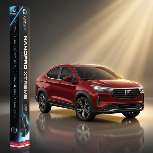 Insulfilm Nano Cerâmica Fiat Fastback — Corte Computadorizado Sob Medida — Película Térmica Premium Nanopro Xtreme