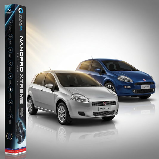Insulfilm Nano Cerâmica Fiat Punto — Corte Computadorizado Sob Medida — Película Térmica Premium Nanopro Xtreme