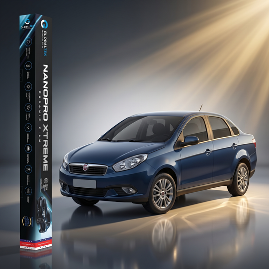 Insulfilm Nano Cerâmica Fiat Grand Siena — Corte Computadorizado Sob Medida — Película Térmica Premium Nanopro Xtreme