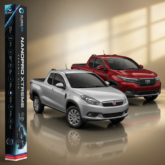 Insulfilm Nano Cerâmica Fiat Strada Cabine Estendida — Corte Computadorizado Sob Medida — Película Térmica Premium Nanopro Xtreme