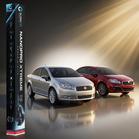 Insulfilm Nano Cerâmica Fiat Linea — Corte Computadorizado Sob Medida — Película Térmica Premium Nanopro Xtreme