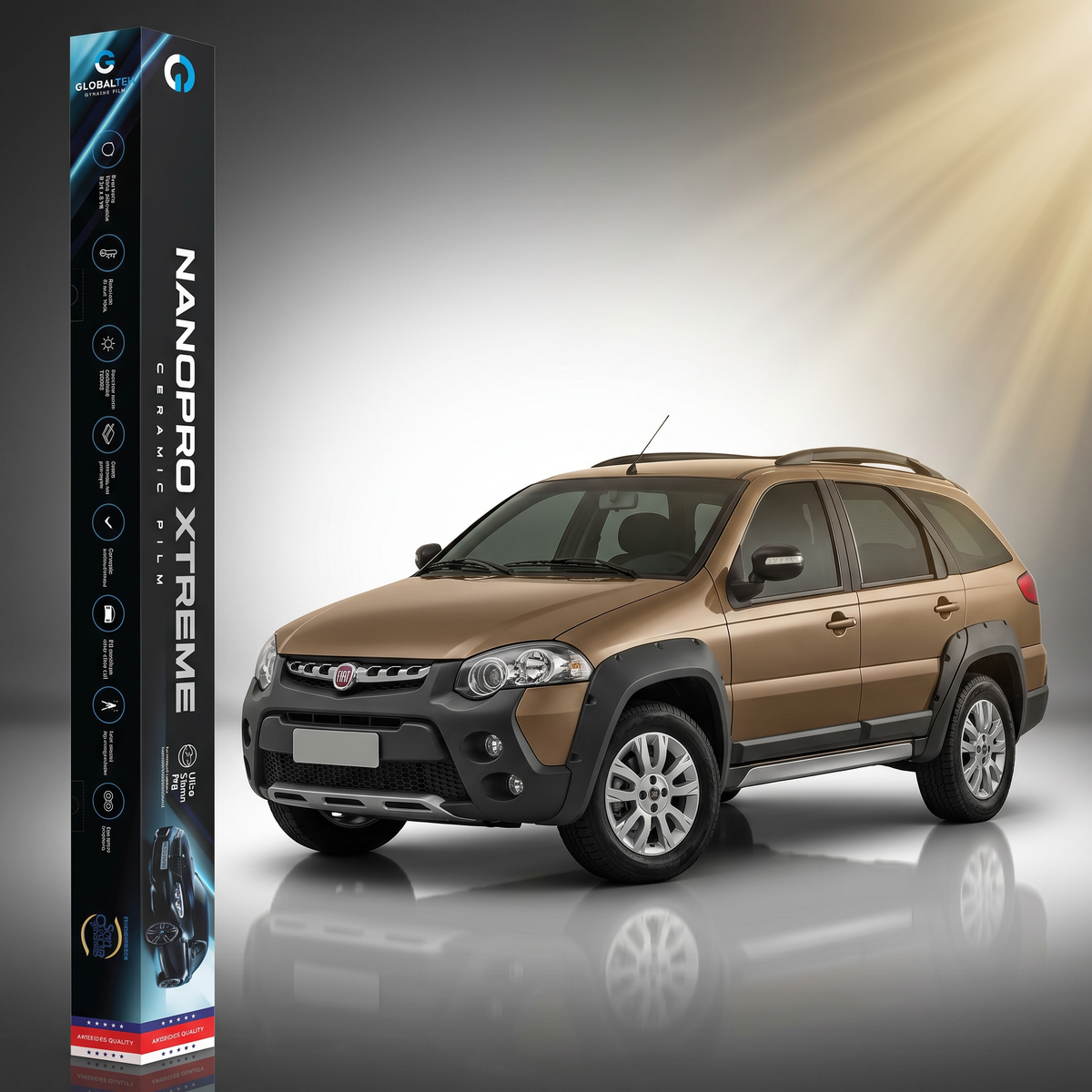 Película Nano Cerâmica Fiat Palio Weekend Adventure | Sob Medida