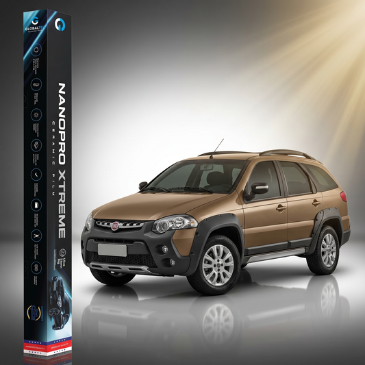 Insulfilm Nano Cerâmica Fiat Palio Weekend Adventure — Corte Computadorizado Sob Medida — Película Térmica Premium Nanopro Xtreme