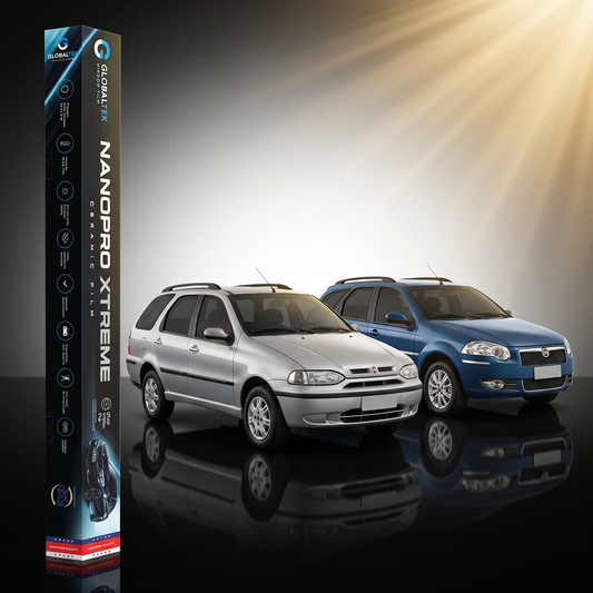 Insulfilm Nano Cerâmica Fiat Palio Weekend — Corte Computadorizado Sob Medida — Película Térmica Premium Nanopro Xtreme