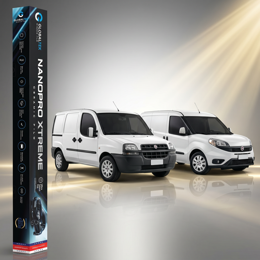 Insulfilm Nano Cerâmica Fiat Doblò Cargo — Corte Computadorizado Sob Medida — Película Térmica Premium Nanopro Xtreme
