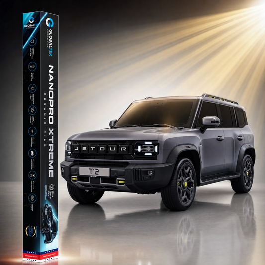 Insulfilm Nano Cerâmica Jetour T2 — Corte Computadorizado Sob Medida — Película Térmica Premium Nanopro Xtreme