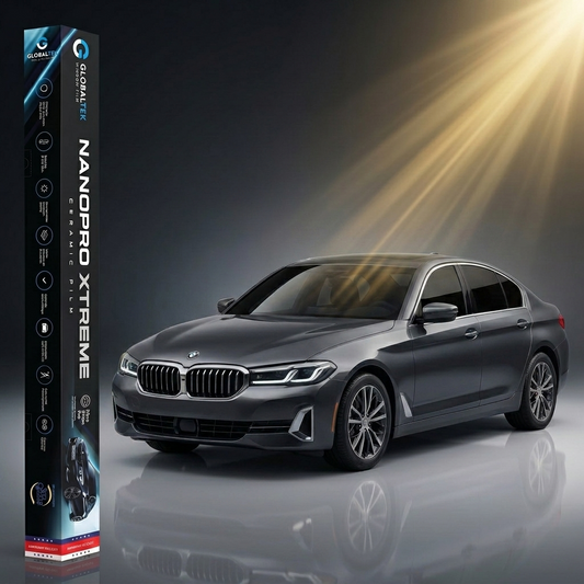 Insulfilm Nano Cerâmica BMW Série 5 Sedan — Corte Computadorizado Sob Medida — Película Térmica Premium Nanopro Xtreme