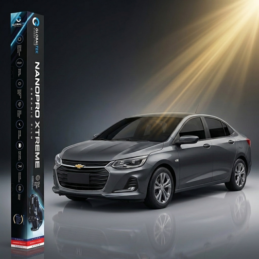 Insulfilm Nano Cerâmica Chevrolet Onix Joy Plus — Corte Computadorizado Sob Medida — Película Térmica Premium Nanopro Xtreme