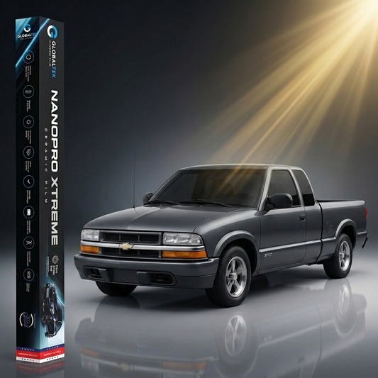 Insulfilm Nano Cerâmica Chevrolet S10 Cabine Estendida — Corte Computadorizado Sob Medida — Película Térmica Premium Nanopro Xtreme
