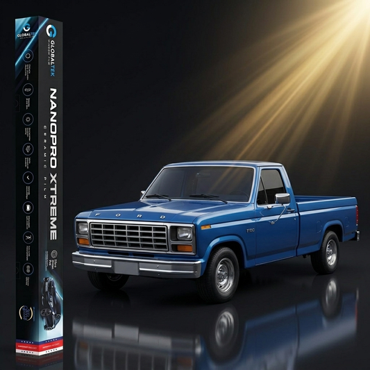 Insulfilm Nano Cerâmica Ford F1000 — Corte Computadorizado Sob Medida — Película Térmica Premium Nanopro Xtreme