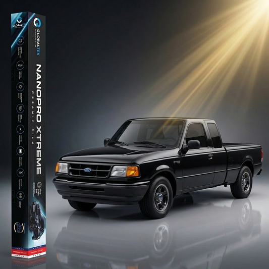 Insulfilm Nano Cerâmica Ford Ranger Cabine Estendida — Corte Computadorizado Sob Medida — Película Térmica Premium Nanopro Xtreme