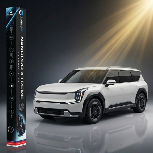 Insulfilm Nano Cerâmica Kia EV9 — Corte Computadorizado Sob Medida — Película Térmica Premium Nanopro Xtreme