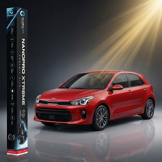 Insulfilm Nano Cerâmica Kia Rio Hatch — Corte Computadorizado Sob Medida — Película Térmica Premium Nanopro Xtreme