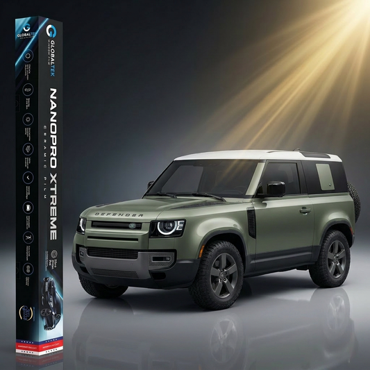 Insulfilm Nano Cerâmica Land Rover Defender 90 2P — Corte Computadorizado Sob Medida — Película Térmica Premium Nanopro Xtreme