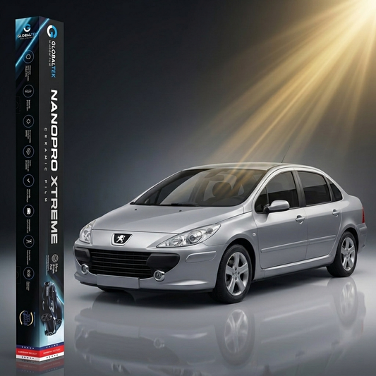Insulfilm Nano Cerâmica Peugeot 307 Sedan — Corte Computadorizado Sob Medida — Película Térmica Premium Nanopro Xtreme