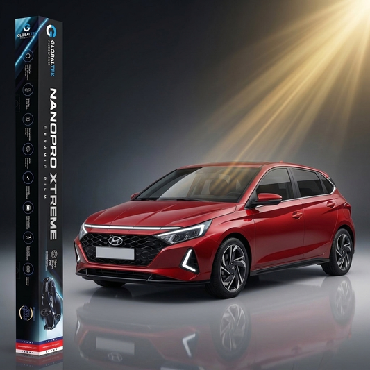 Insulfilm Nano Cerâmica Hyundai i20 — Corte Computadorizado Sob Medida — Película Térmica Premium Nanopro Xtreme