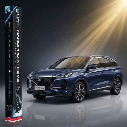 Insulfilm Nano Cerâmica Changan CS75 — Corte Computadorizado Sob Medida — Película Térmica Premium Nanopro Xtreme