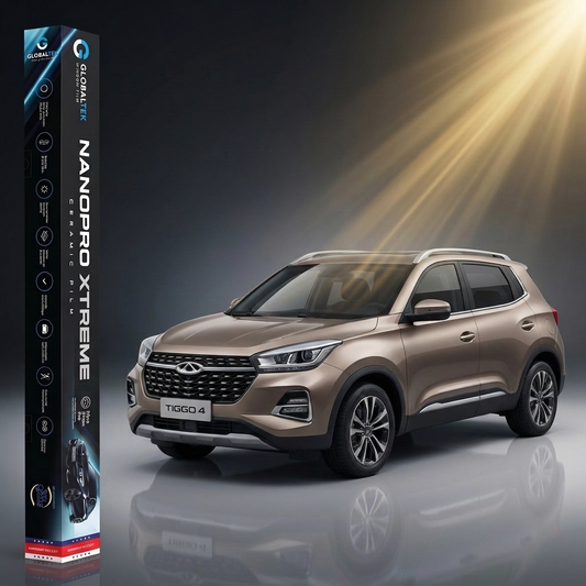 Insulfilm Nano Cerâmica Chery Tiggo 4 — Corte Computadorizado Sob Medida — Película Térmica Premium Nanopro Xtreme