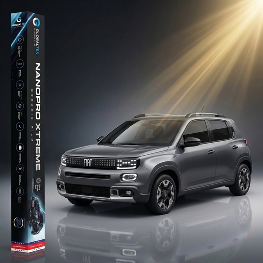 Película Nano Cerâmica Fiat Argo X — Corte Computadorizado Sob Medida — Película Térmica Premium Nanopro Xtreme