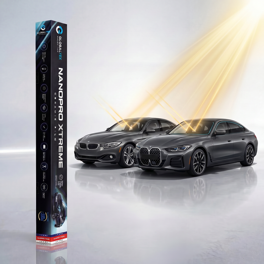 Insulfilm Nano Cerâmica BMW Série 4 Gran Coupé — Compatível com Gerações F36 e G26 (2014-2024) — Corte Computadorizado Sob Medida — Película Térmica Premium Nanopro Xtreme
