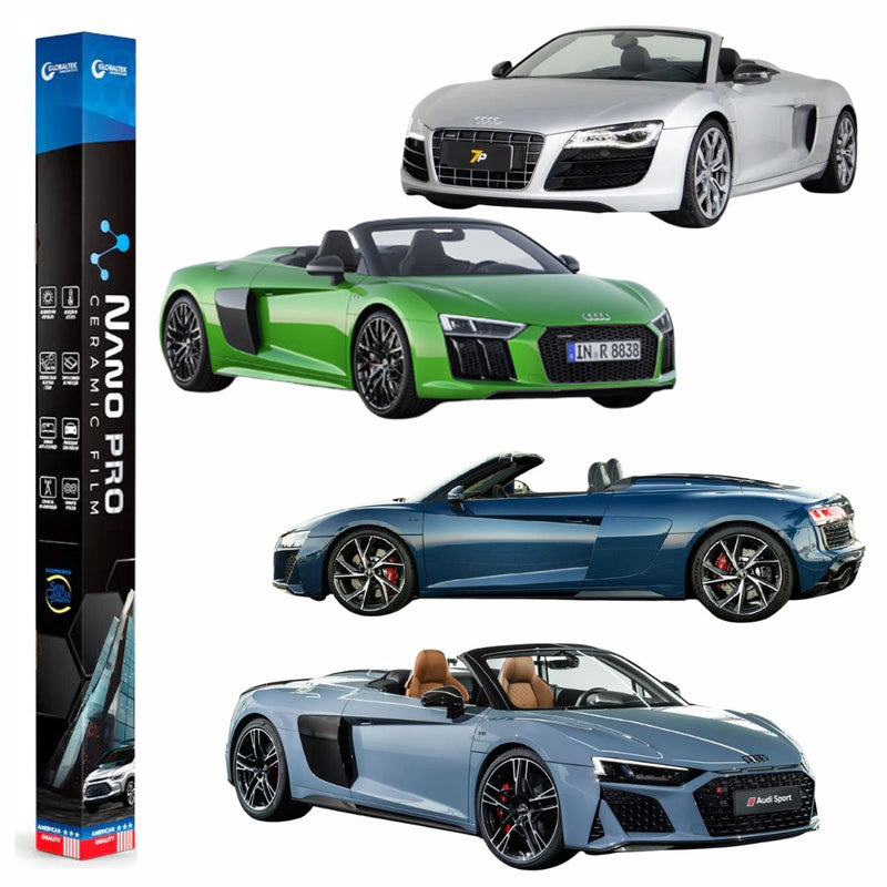 Película Insulfilm Nano Cerâmica Automotiva Térmica - AUDI R8 CONVERSIVEL SPYDER