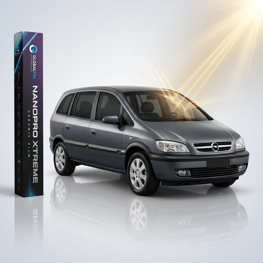 Insulfilm Nano Cerâmica Chevrolet Zafira — Compatível com Zafira 2001-2012 (Comfort, Elegance, Elite, Expression, 7 lugares) — Corte Computadorizado Sob Medida — Película Térmica Premium Nanopro Xtreme