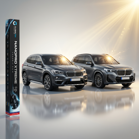 Insulfilm Nano Cerâmica BMW X1 — Compatível com Gerações F48 e U11 (2015-2024) — Corte Computadorizado Sob Medida — Película Térmica Premium Nanopro Xtreme