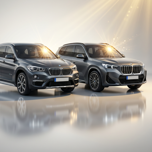 Película Nano Cerâmica BMW X1 — carro com película aplicada nos vidros